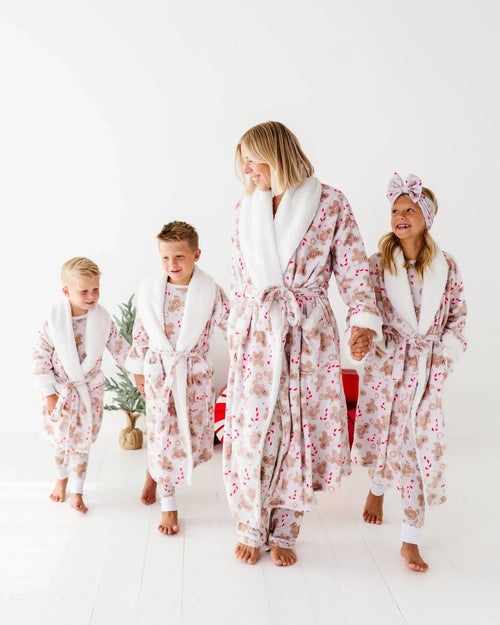 Baby Kids Bamboo Pajamas — Baking Spirits Bright Kids Plush Robe — Image 2