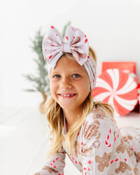 Baby Kids Bamboo Pajamas — Baking Spirits Bright Biggie Bow — Image 1