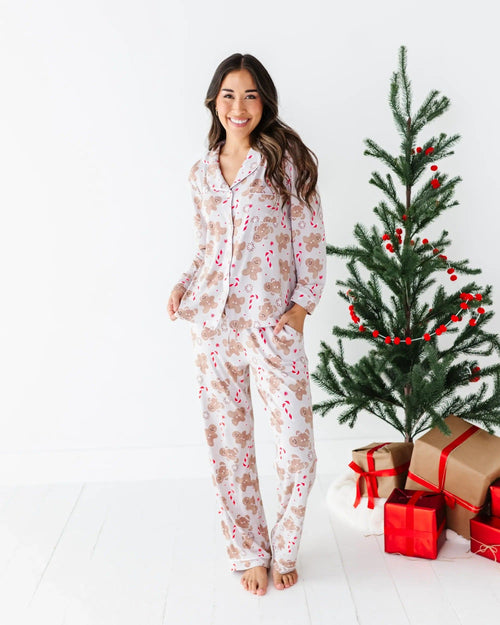 Baby Kids Bamboo Pajamas — Baking Spirits Bright Women's Pajama Set — Image 1