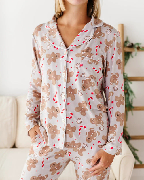 Baby Kids Bamboo Pajamas — Baking Spirits Bright Women's Pajama Set — Image 3