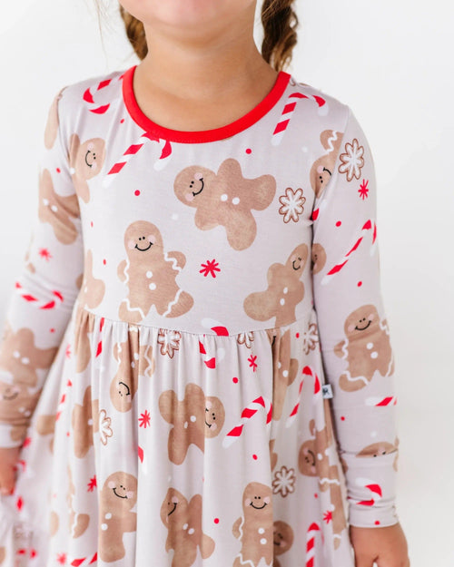 Baby Kids Bamboo Pajamas — Baking Spirits Bright Girls Dress — Image 20