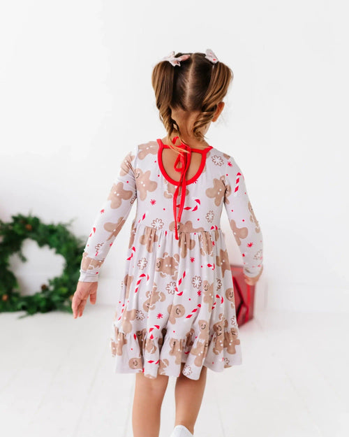 Baby Kids Bamboo Pajamas — Baking Spirits Bright Girls Dress — Image 5
