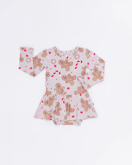Baby Kids Bamboo Pajamas — Baking Spirits Bright Ruffle Dress — Image 3