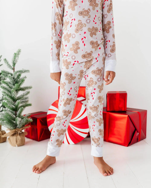 Baby Kids Bamboo Pajamas — Baking Spirits Bright Two-Piece Pajama Set — Image 18
