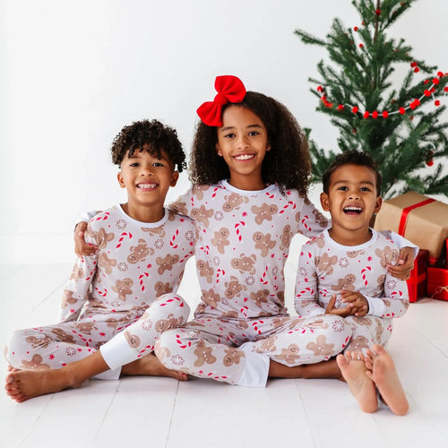 Baby Kids Bamboo Pajamas — Baking Spirits Bright Two-Piece Pajama Set — Image 1