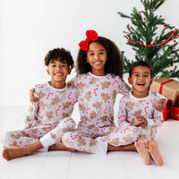 Baby Kids Bamboo Pajamas — Baking Spirits Bright Two-Piece Pajama Set — Image 1