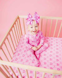 Baby Kids Bamboo Pajamas — Barbie™ Bowtique Crib Sheet — Image 1