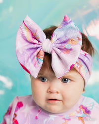 Baby Kids Bamboo Pajamas — Barbie™ Fantasy Biggie Bow — Image 1
