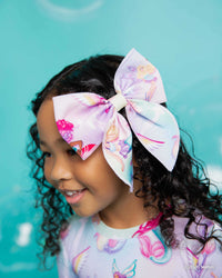 Baby Kids Bamboo Pajamas — Barbie™ Fantasy Woven Alligator Clip — Image 1