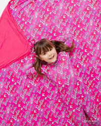 Baby Kids Bamboo Pajamas — Barbie™ Iconic Bum Bum Blanket — Image 1