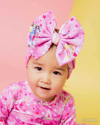 Baby Kids Bamboo Pajamas — Barbie™ Star Power Biggie Bow — Image 1