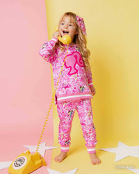 Baby Kids Bamboo Pajamas — Barbie™ Star Power Jogger Set — Image 1