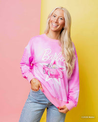 Baby Kids Bamboo Pajamas — Barbie™ Star Power Women's Relaxed Crew Neck Sweatshirt — Image 1