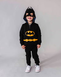 Baby Kids Bamboo Pajamas — BATMAN™ Caped Crusader Reversible Jacket — Image 1