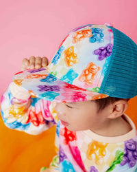 Baby Kids Bamboo Pajamas — Beary Gummy Hat — Image 1