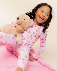 Baby Kids Bamboo Pajamas — Beary Special Long Sleeve Pajama Set — Image 1