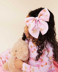 Baby Kids Bamboo Pajamas — Beary Special Woven Alligator Clip — Image 1
