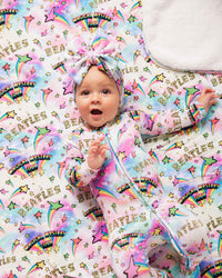 Baby Kids Bamboo Pajamas — Beatles™ Bum Bum Blanket - Plush — Image 1