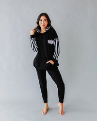 Baby Kids Bamboo Pajamas — Beetlejuice Unisex Hooded Sweatshirt — Image 1