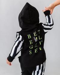 Baby Kids Bamboo Pajamas — Beetlejuice Hooded Jogger Set — Image 1