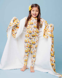Baby Kids Bamboo Pajamas — Blippi™ Excavator Bum Bum Blanket - Plush — Image 1