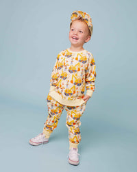 Baby Kids Bamboo Pajamas — Blippi™ Excavator Jogger Set — Image 1