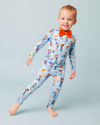 Baby Kids Bamboo Pajamas — Blippi™ & Meekah Adventures Long Sleeve Pajama Set — Image 1