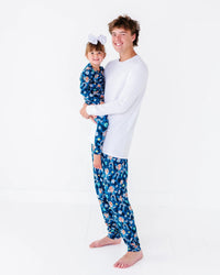 Baby Kids Bamboo Pajamas — Blippi™ in Space Men's Lounge Pants — Image 1
