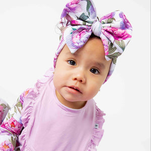 Baby Kids Bamboo Pajamas — Blooming Peotential Biggie Bow — Image 1