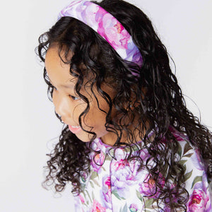 Baby Kids Bamboo Pajamas — Blooming Peotential Headband — Image 1