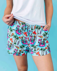 Baby Kids Bamboo Pajamas — Bone Chillin Women's Lounge Shorts — Image 1