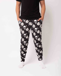 Baby Kids Bamboo Pajamas — Bones and Roses Men's Pants — Image 1