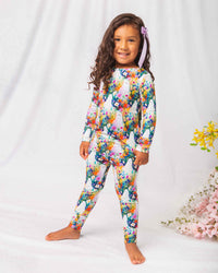 Baby Kids Bamboo Pajamas — Boo-tiful Blooms & Pumpkin About You Pajama Set Bundle — Image 2