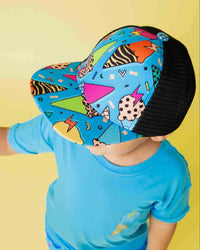 Baby Kids Bamboo Pajamas — Brain Freeze Hat - Blue — Image 1
