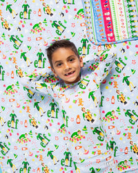 Baby Kids Bamboo Pajamas — Buddy The Elf™ Bum Bum Blanket — Image 1