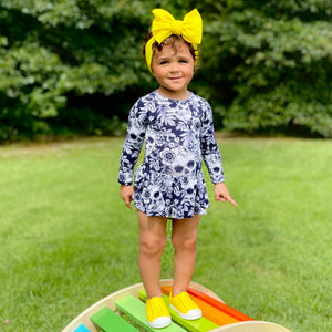 Baby Kids Bamboo Pajamas — Skeletons In The Closet Ruffle Dress — Image 1
