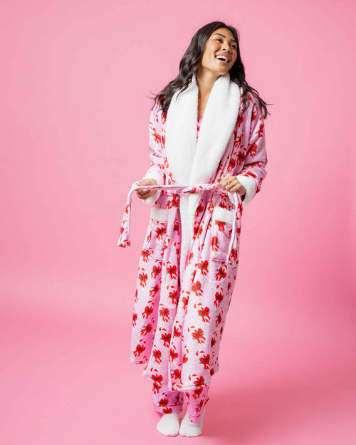 Baby Kids Bamboo Pajamas — Cane You Believe It Adult Plush Robe — Image 7