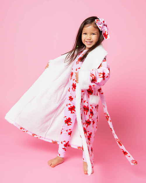 Baby Kids Bamboo Pajamas — Cane You Believe It Long Sleeve Pajama Set — Image 4