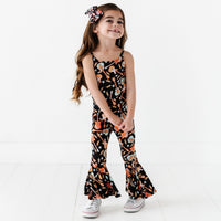 Baby Kids Bamboo Pajamas — Caught in a Jam Bell Bottom Jumpsuit — Image 1