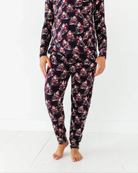 Baby Kids Bamboo Pajamas — Clausin' Trouble Women's Pants — Image 1