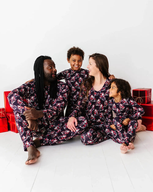 Baby Kids Bamboo Pajamas — Clausin' Trouble Women's Pants — Image 5