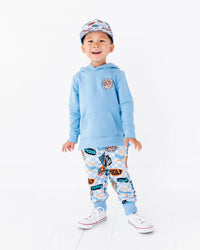 Baby Kids Bamboo Pajamas — Blippi™ Chill Kid Vibes Hooded Jogger Set — Image 1