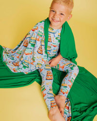 Baby Kids Bamboo Pajamas — Piece O'Cake Bum Bum Blanket — Image 1