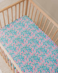 Baby Kids Bamboo Pajamas — Botanically Speaking Crib Sheet — Image 1