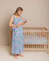 Baby Kids Bamboo Pajamas — Botanically Speaking Women's Flutter Sleeve Maxi Dress — Image 1