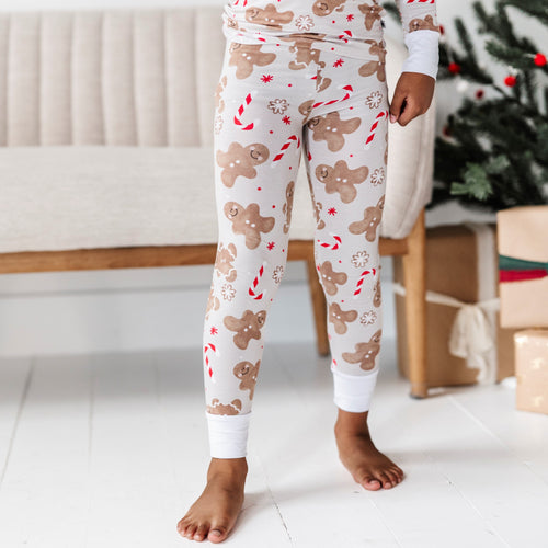 Baby Kids Bamboo Pajamas — Baking Spirits Bright Two-Piece Pajama Set — Image 24