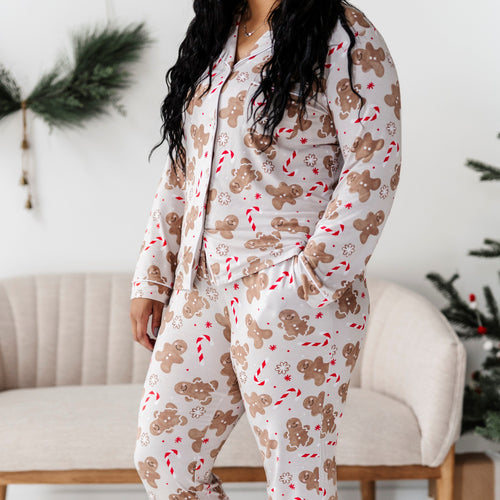 Baby Kids Bamboo Pajamas — Baking Spirits Bright Women's Pajama Set — Image 21