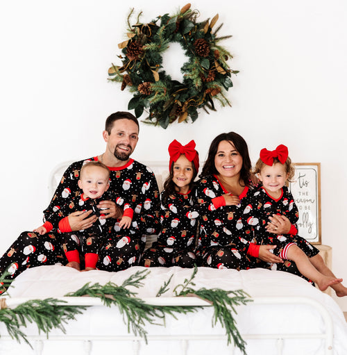 Baby Kids Bamboo Pajamas — Snow Ho Ho Men's Pants — Image 14