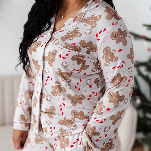 Baby Kids Bamboo Pajamas — Baking Spirits Bright Women's Pajama Set — Image 19