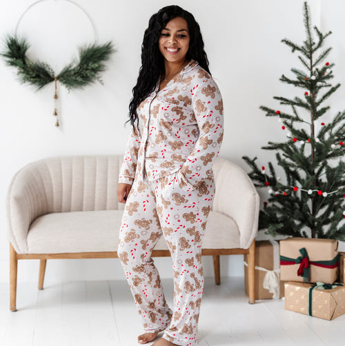 Baby Kids Bamboo Pajamas — Baking Spirits Bright Women's Pajama Set — Image 5